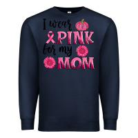 Navy i wear pink for my mom sunlower and pumpkin Premium Sweatshirt - AdoDesignShop