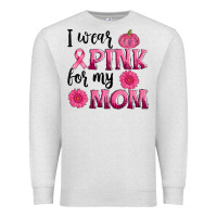 Oatmeal Heather i wear pink for my mom sunlower and pumpkin Premium Sweatshirt - AdoDesignShop