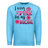 Ocean Blue i wear pink for my mom sunlower and pumpkin Premium Sweatshirt - AdoDesignShop