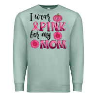 Seafoam i wear pink for my mom sunlower and pumpkin Premium Sweatshirt - AdoDesignShop