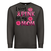 Smoke i wear pink for my mom sunlower and pumpkin Premium Sweatshirt - AdoDesignShop
