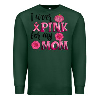 Sports Green i wear pink for my mom sunlower and pumpkin Premium Sweatshirt - AdoDesignShop