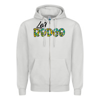 Dove Grey let's rodeo Zipper Hoodie - CowhideDigitalArt