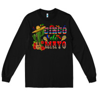 Black cinco de mayo cactus Long Sleeve Tee - Zillion Design Studio