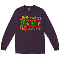 Plum cinco de mayo cactus Long Sleeve Tee - Zillion Design Studio