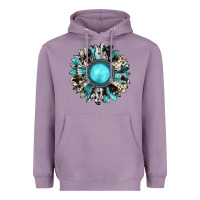 Lavender western sunflower gemstone Heavyweight Hoodie - JahusDesignShop