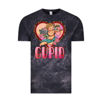 Cloud Black cupid heart Vintage Tee - RanaPortraitStore