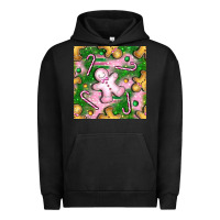 Pigment Black christmas smile gingerbread cookie seamless pattern bbs Urban Hoodie - BundleAndBundleShop