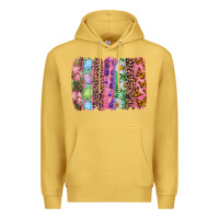 Antique Gold Western Easter brushstroke Premium Hoodie - NancyCooperArtShop
