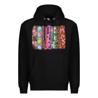 Black Western Easter brushstroke Premium Hoodie - NancyCooperArtShop