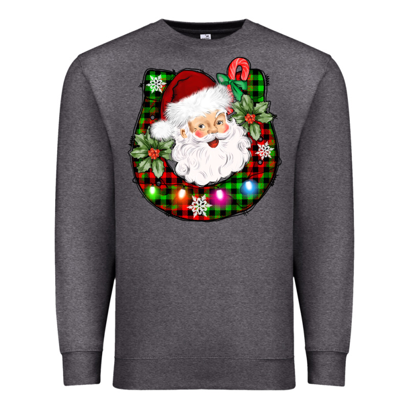 Horseshoe Santa Premium Sweatshirt by AdoDesignShop | Teevron