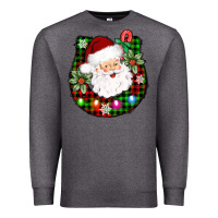 Charcoal Heather horseshoe santa Premium Sweatshirt - AdoDesignShop
