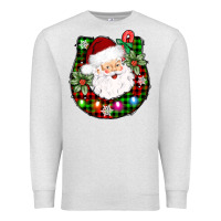 Oatmeal Heather horseshoe santa Premium Sweatshirt - AdoDesignShop