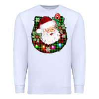 White horseshoe santa Premium Sweatshirt - AdoDesignShop