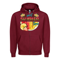 Burgundy sweet summer time Zipper Hoodie - HRA Design Shop