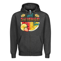 Charcoal Heather sweet summer time Zipper Hoodie - HRA Design Shop