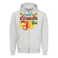 Dove Grey sweet summer time Zipper Hoodie - HRA Design Shop