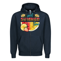 Navy sweet summer time Zipper Hoodie - HRA Design Shop
