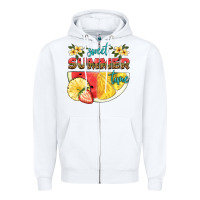 White sweet summer time Zipper Hoodie - HRA Design Shop