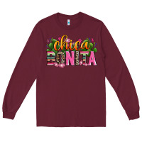 Burgundy chica bonita Long Sleeve Tee - Zillion Design Studio