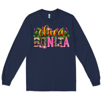 Navy chica bonita Long Sleeve Tee - Zillion Design Studio
