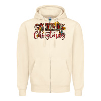Sandshell cowboy christmas Zipper Hoodie - FaDigitalArtStudio