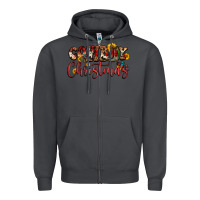 Smoke cowboy christmas Zipper Hoodie - FaDigitalArtStudio