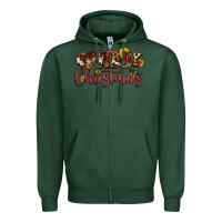 Sports Green cowboy christmas Zipper Hoodie - FaDigitalArtStudio