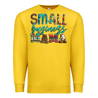 Lemon small business mama leopard turquoise aztec serape cowhide Premium Sweatshirt - Artiststas