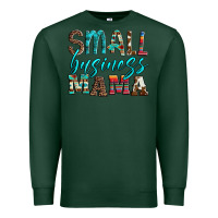 Sports Green small business mama leopard turquoise aztec serape cowhide Premium Sweatshirt - Artiststas