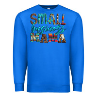 True Royal small business mama leopard turquoise aztec serape cowhide Premium Sweatshirt - Artiststas