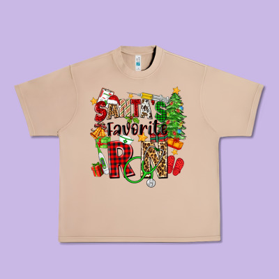 Santa's Favorite Rn Urban Heavy Tee Designed By Zillion Design Studio