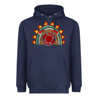 Navy firefighter rainbow Heavyweight Hoodie - Artiststas