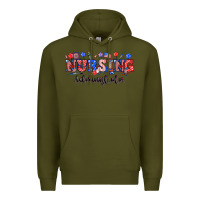 Army Green 4th of july nursing administrator Premium Hoodie - NancyCooperArtShop