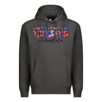Charcoal Heather 4th of july nursing administrator Premium Hoodie - NancyCooperArtShop