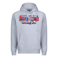 Heather Grey 4th of july nursing administrator Premium Hoodie - NancyCooperArtShop