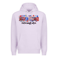 Lilac 4th of july nursing administrator Premium Hoodie - NancyCooperArtShop