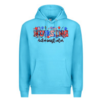 Ocean Blue 4th of july nursing administrator Premium Hoodie - NancyCooperArtShop
