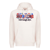 Pale Pink 4th of july nursing administrator Premium Hoodie - NancyCooperArtShop