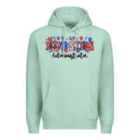 Seafoam 4th of july nursing administrator Premium Hoodie - NancyCooperArtShop