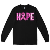 Black breast cancer hope Long Sleeve Tee - RanaPortraitStore