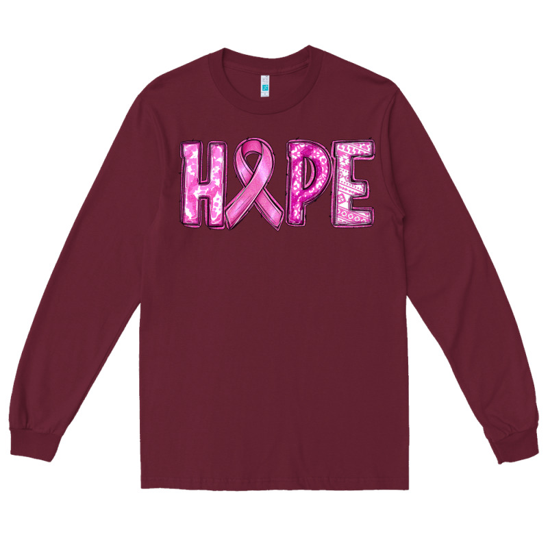 Breast Cancer Hope Long Sleeve Tee by RanaPortraitStore | Teevron