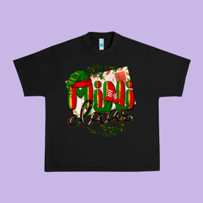 Mini Claus Christmas Urban Heavy Tee Designed By Barkaloodesign