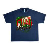 Navy mini claus christmas Urban Heavy Tee - BarkalooDesign