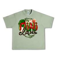 Oil Green mini claus christmas Urban Heavy Tee - BarkalooDesign