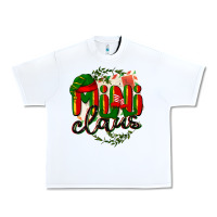 White mini claus christmas Urban Heavy Tee - BarkalooDesign