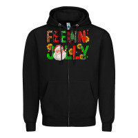 Black feelin' jolly Zipper Hoodie - FaDigitalArtStudio