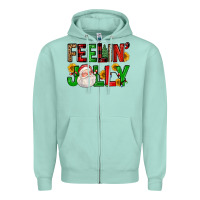 Seafoam feelin' jolly Zipper Hoodie - FaDigitalArtStudio