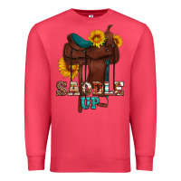 Cardinal saddle up cowboy western sunflowers Premium Sweatshirt - Artiststas