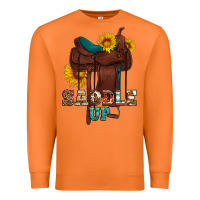 Carrot saddle up cowboy western sunflowers Premium Sweatshirt - Artiststas